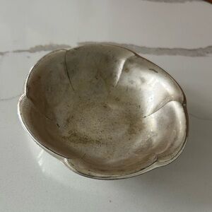 Vintage WMF Ikora Silverplate Scalloped Trinket Dish Footed Candy Bowl